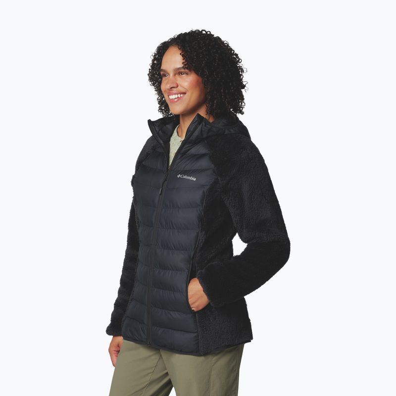 Дамско хибридно яке Columbia Powder Lite II Sherpa Hybrid черно 4