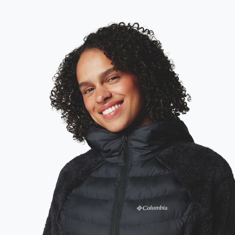 Дамско хибридно яке Columbia Powder Lite II Sherpa Hybrid черно 5