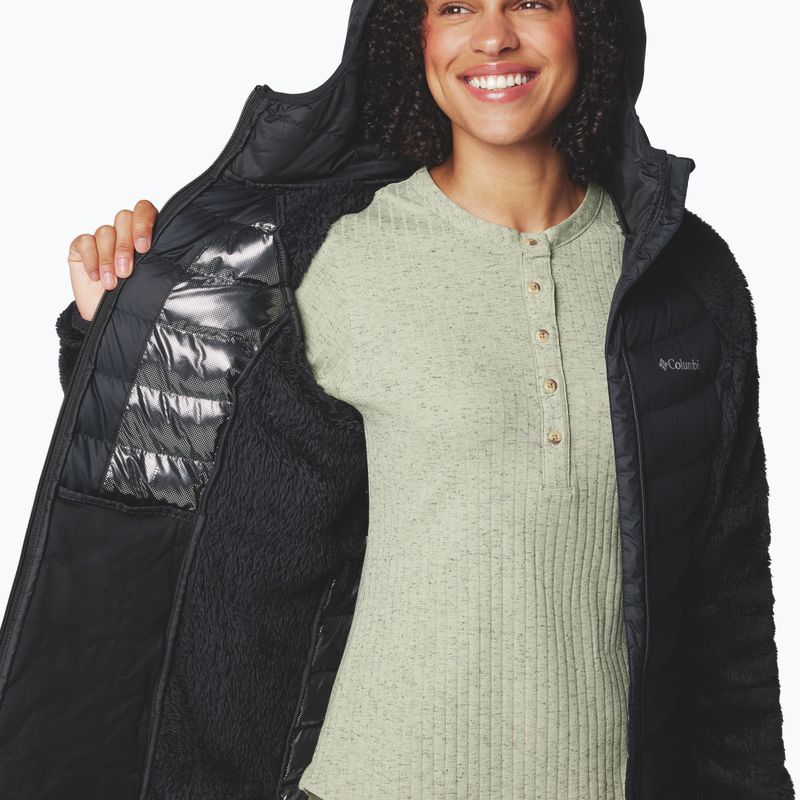 Дамско хибридно яке Columbia Powder Lite II Sherpa Hybrid черно 6