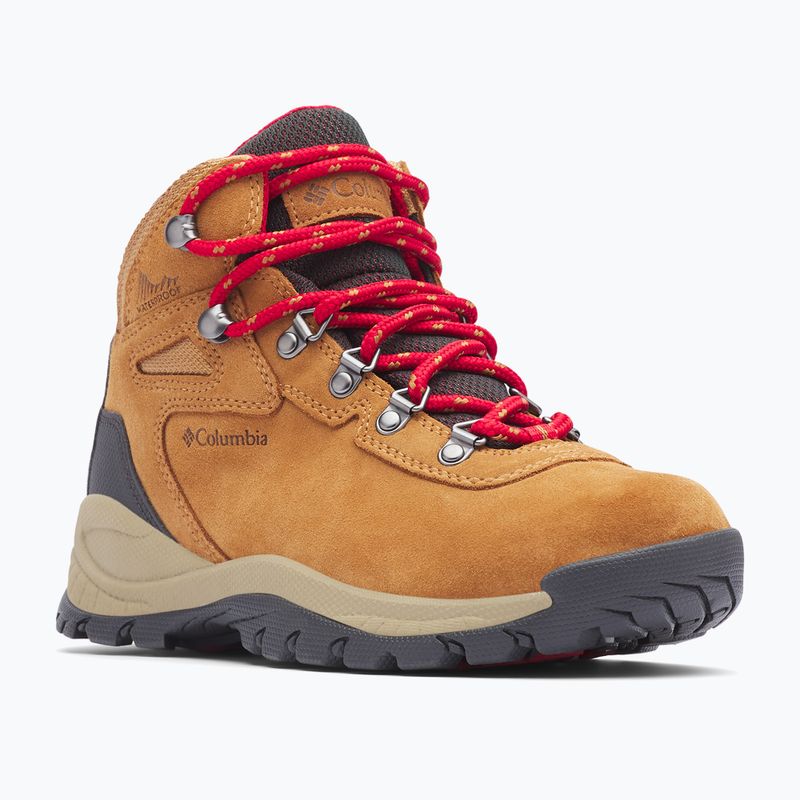 Дамски обувки за трекинг Columbia Newton Ridge Plus WP Amped elk/ mountain red 289