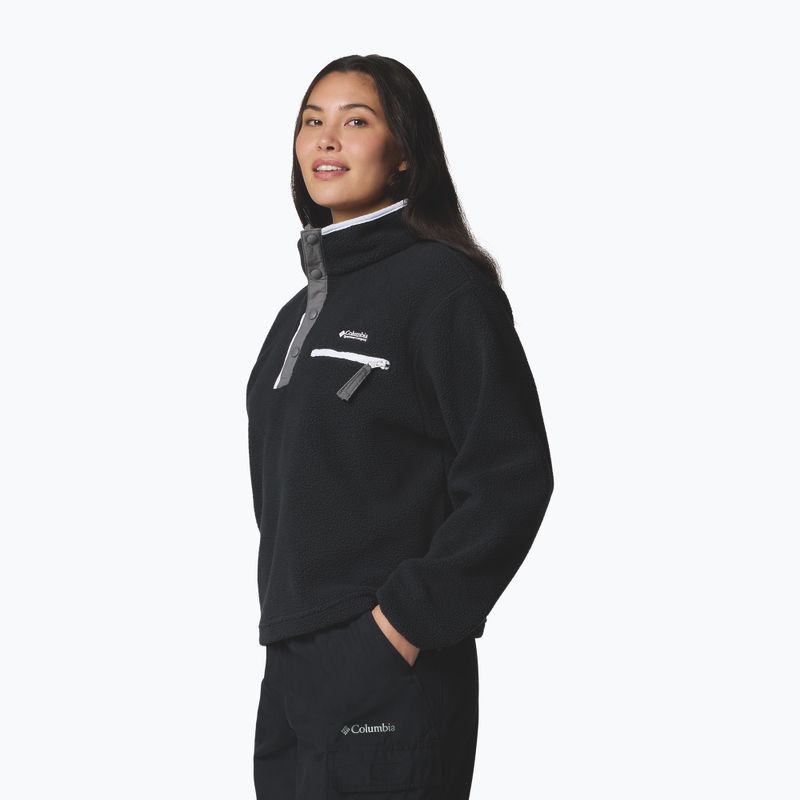 Дамски поларен суитшърт Columbia Helvetia II Cropped Half Snap Fleece black 4