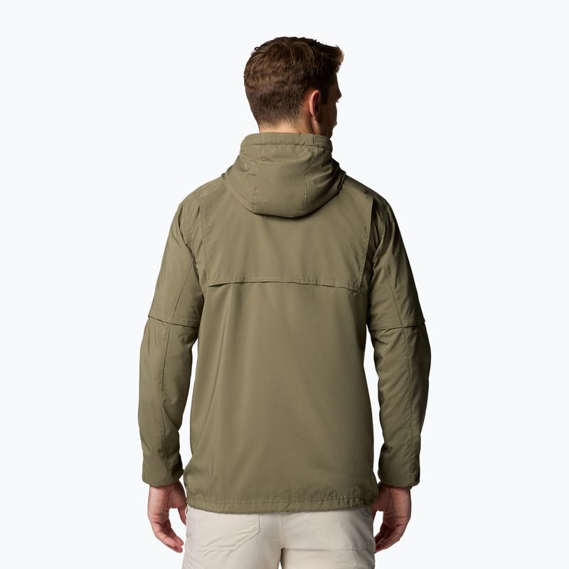 Columbia Skien Valley Hooded stone green мъжки потник за трекинг 3