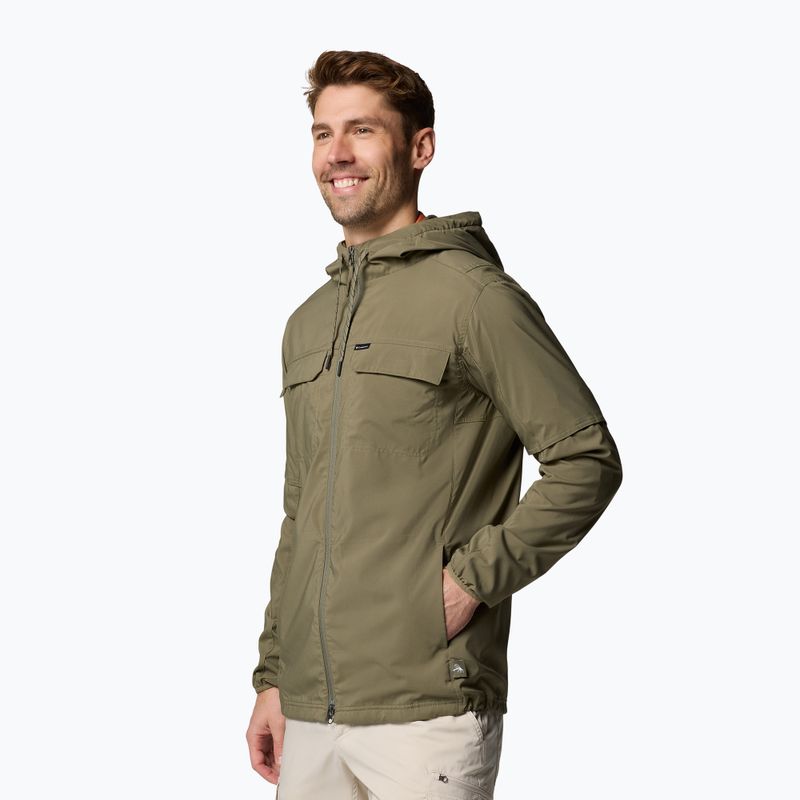 Columbia Skien Valley Hooded stone green мъжки потник за трекинг 4