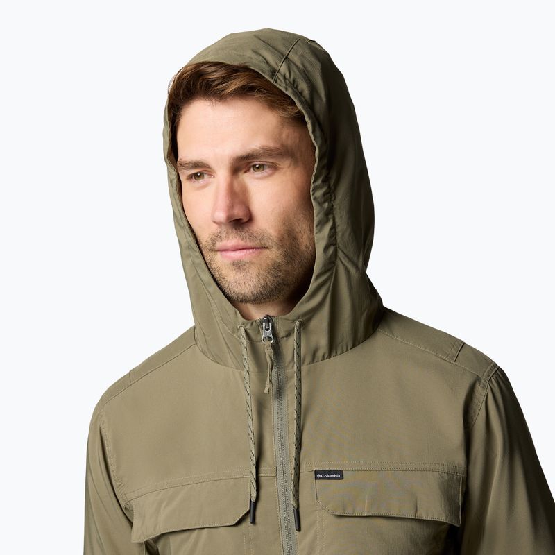 Columbia Skien Valley Hooded stone green мъжки потник за трекинг 5