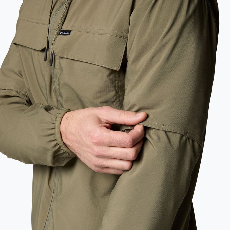 Columbia Skien Valley Hooded stone green мъжки потник за трекинг 8