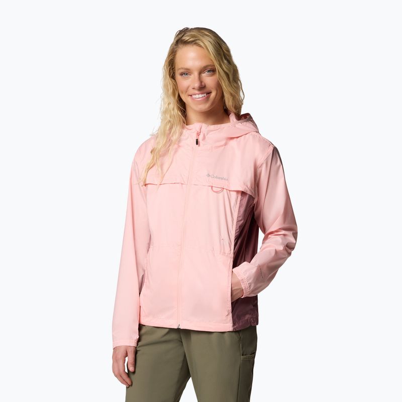 Columbia Crested Canyon Windbreaker дамско яке pink sand/fig 3