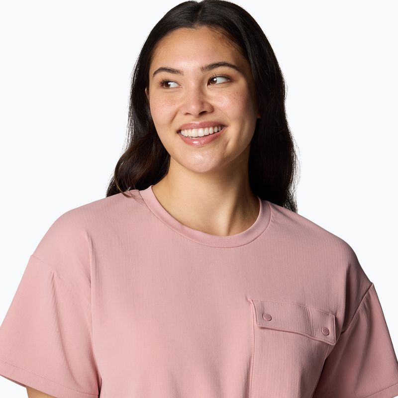 Дамска тениска Columbia Granite Point Knit eraser pink 5
