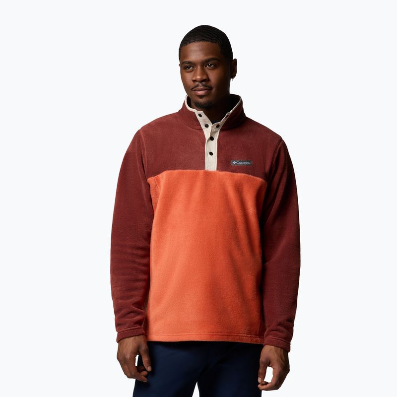 Мъжки суитшърт Steens Mountain Half Snap tuscan/spice на Columbia
