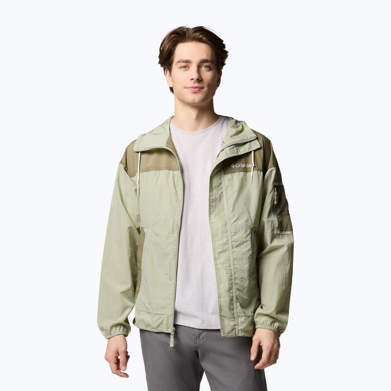 Мъжко ветроустойчиво яке Columbia Challenger II Windbreaker safari/stone green 4