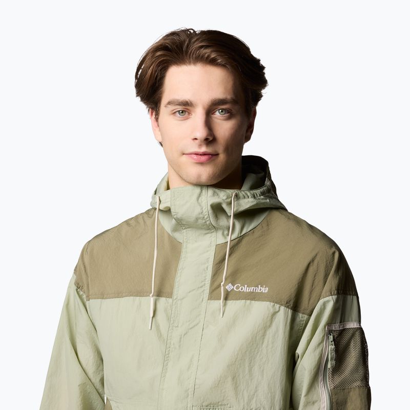 Мъжко ветроустойчиво яке Columbia Challenger II Windbreaker safari/stone green 5