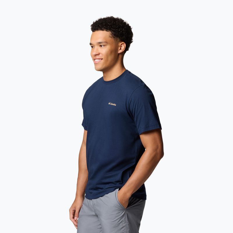 Мъжка тениска Columbia Kettle River Back Graphic Tee collegiate navy 3