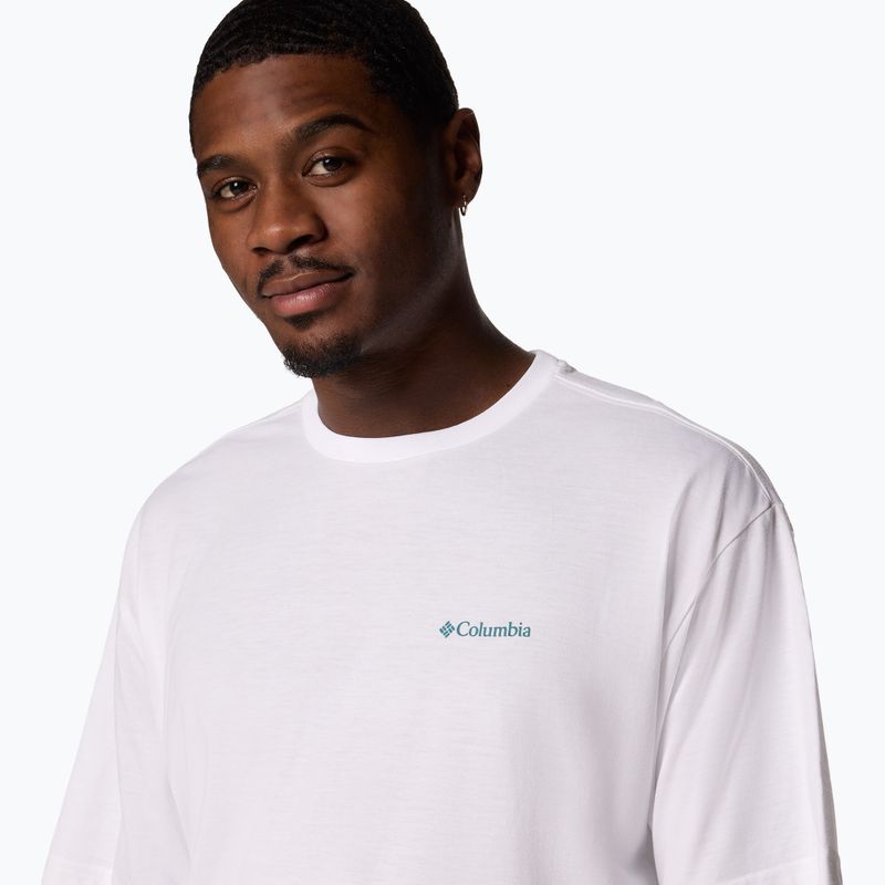 Мъжка тениска Columbia Cedar Trail Back Graphic Tee white/trailguide icons 4