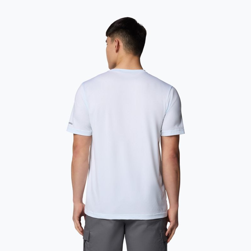 Мъжка тениска Columbia Ice Lake II SS white/peak direction 2