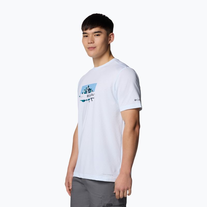 Мъжка тениска Columbia Ice Lake II SS white/peak direction 3