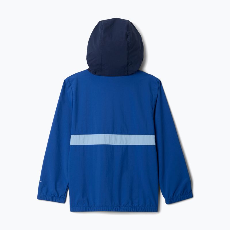 Детско яке Columbia Spire Valley Windbreaker mountain blue/collegiate navy/ripple blue 2