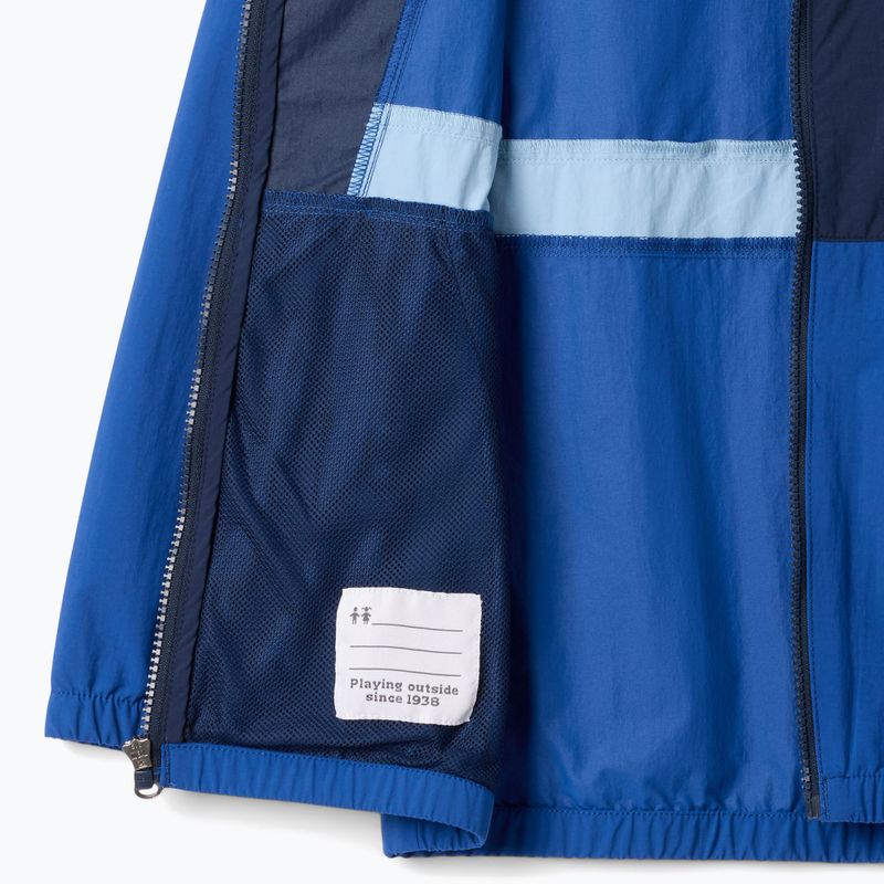 Детско яке Columbia Spire Valley Windbreaker mountain blue/collegiate navy/ripple blue 3