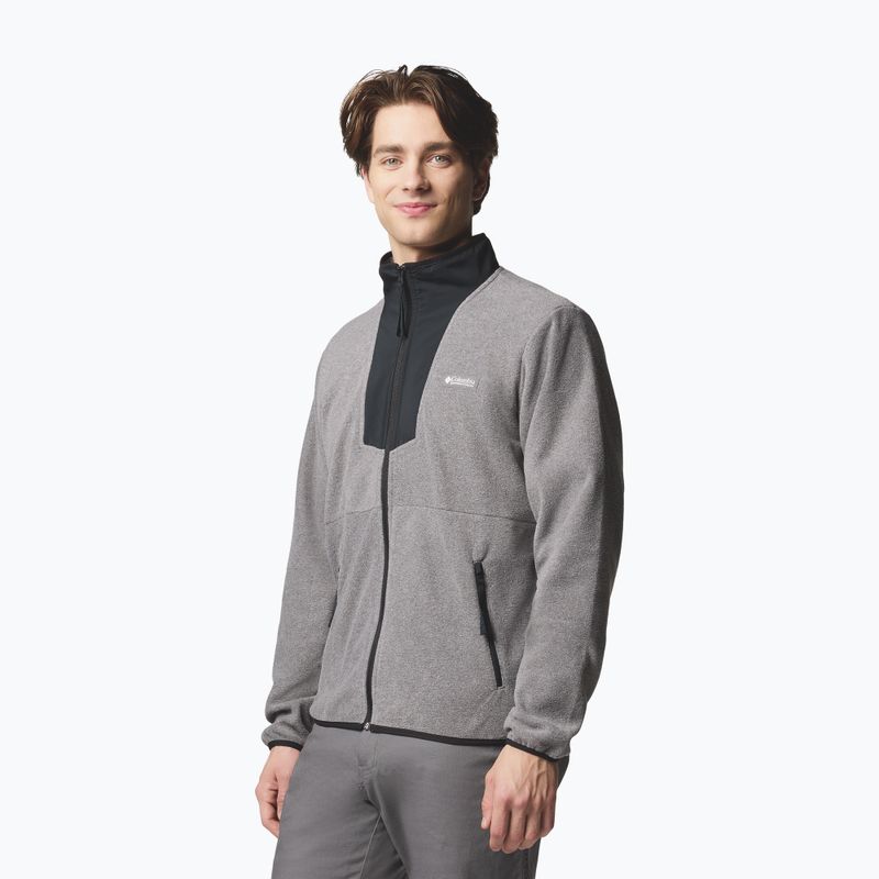 Мъжки суитшърт Columbia Sequoia Grove FZ Fleece city grey heather/black 4