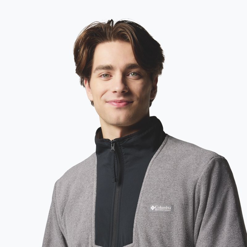 Мъжки суитшърт Columbia Sequoia Grove FZ Fleece city grey heather/black 5