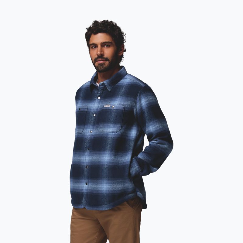 Мъжка риза Columbia Windward II collegiate navy blurred ombre 4