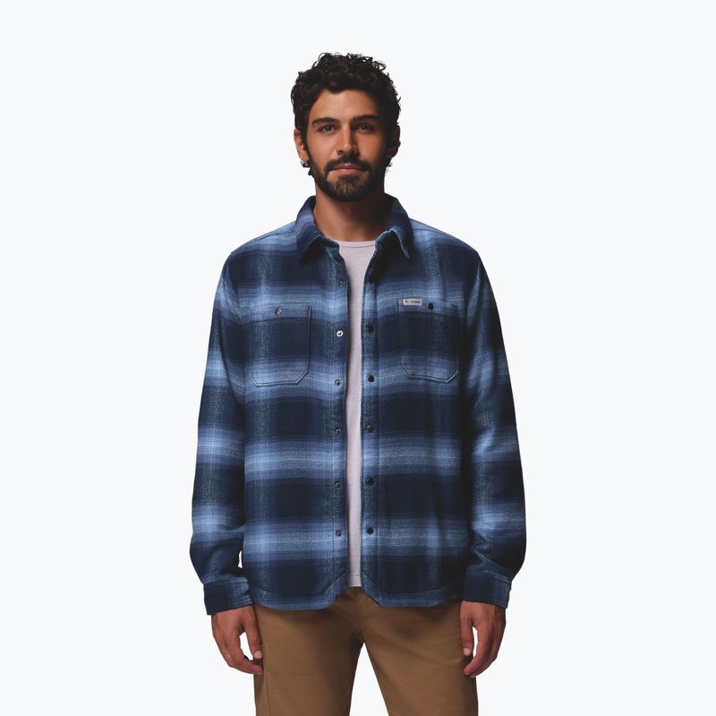 Мъжка риза Columbia Windward II collegiate navy blurred ombre 5
