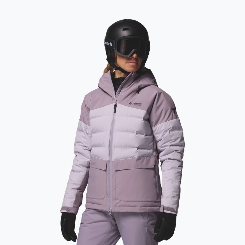 Дамско скиорско яке Columbia Glacier Ridge Down shale purple/lavender pearl 4