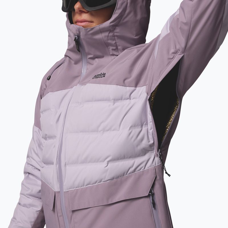 Дамско скиорско яке Columbia Glacier Ridge Down shale purple/lavender pearl 8