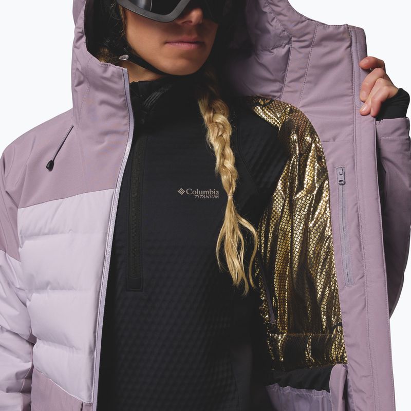 Дамско скиорско яке Columbia Glacier Ridge Down shale purple/lavender pearl 11