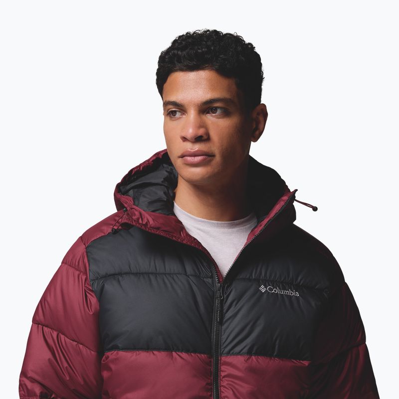 Мъжко подплатено яке Columbia Pike Lake II Hooded rich wine/black 7