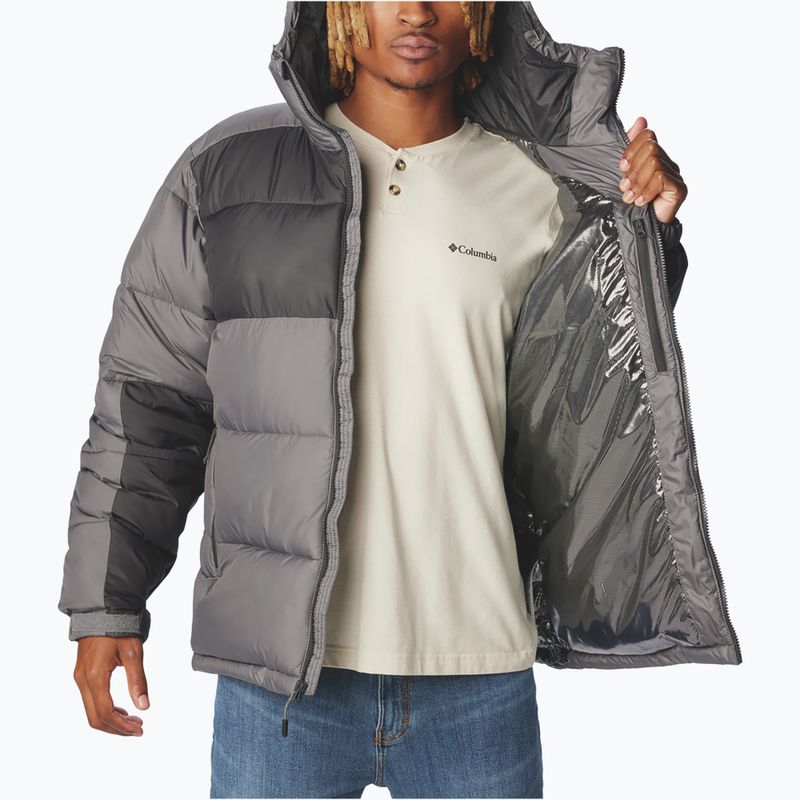 Мъжко подплатено яке Columbia Pike Lake II Hooded city grey 4