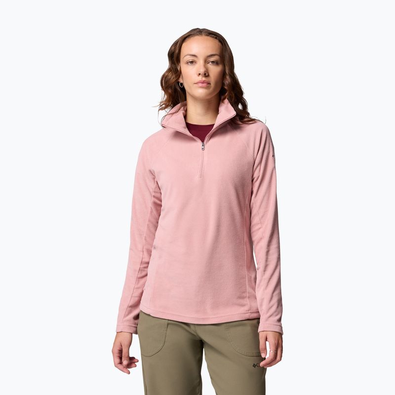 Дамски суитшърт от полар Columbia Glacial IV 1/2 Zip eraser pink