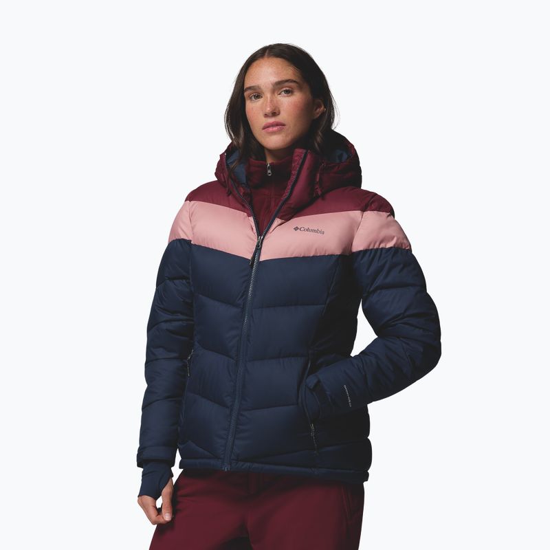 Дамско скиорско яке Columbia Abbott Peak II Ins collegiate navy/rich wine/eraser pink