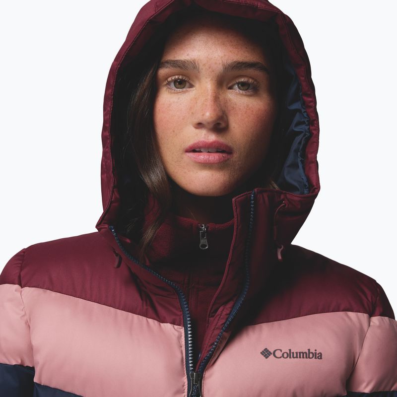 Дамско скиорско яке Columbia Abbott Peak II Ins collegiate navy/rich wine/eraser pink 5