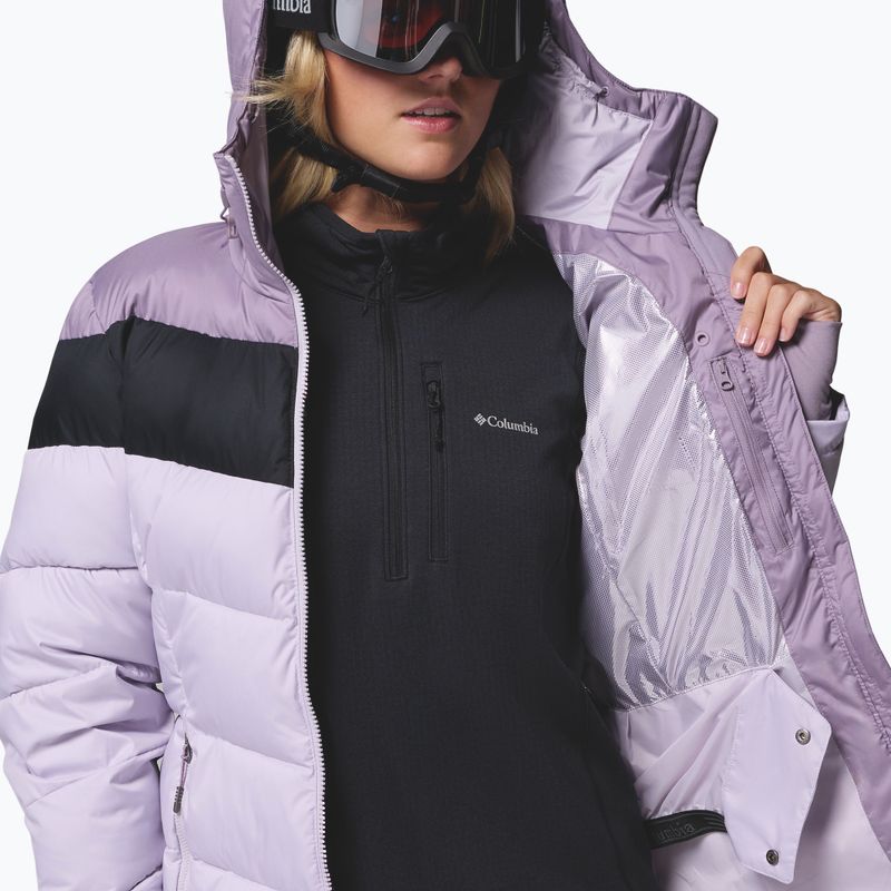 Дамско скиорско яке Columbia Abbott Peak II Ins lavender pearl/shale purple/black 8