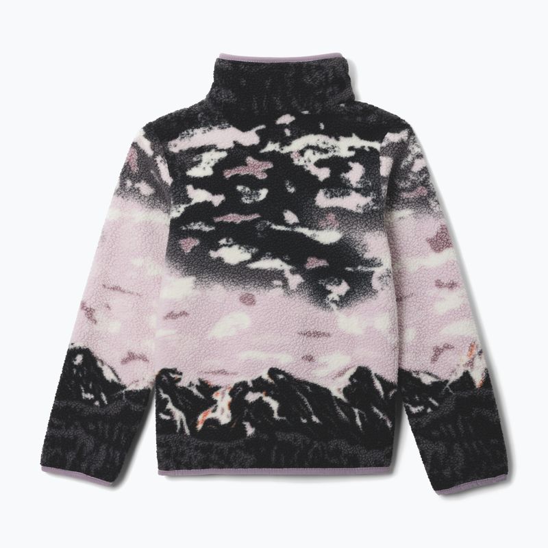 Детски поларен суитшърт Columbia Helvetia II Printed Half Snap Fleece shale purple sisters/lavender pearl 2