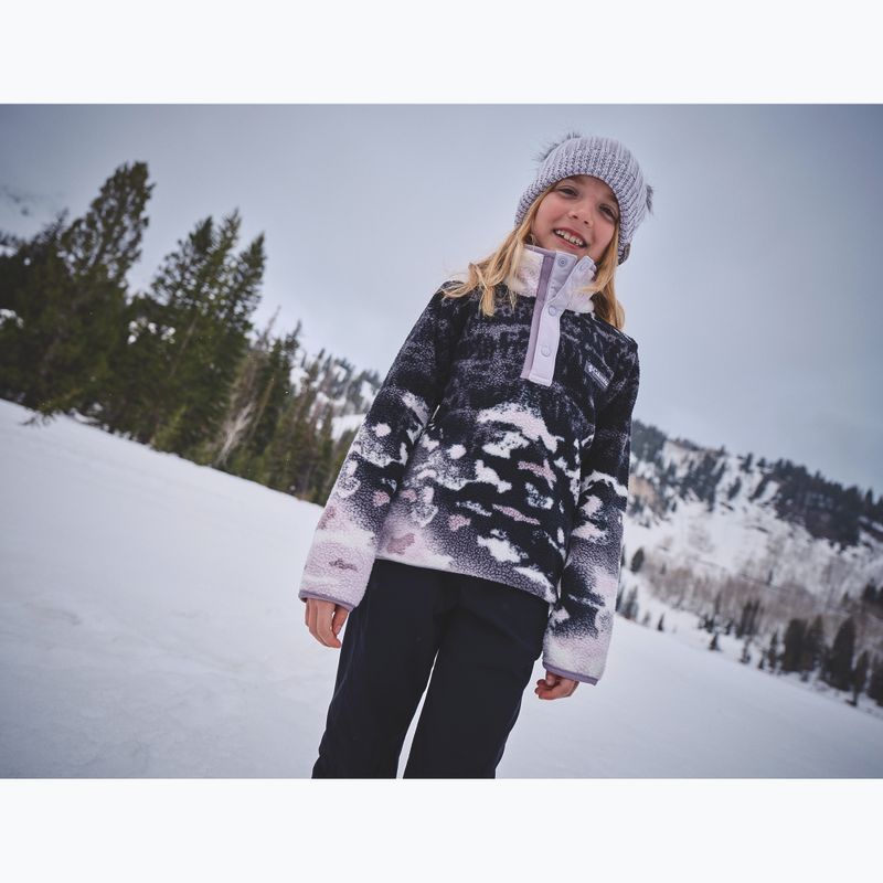 Детски поларен суитшърт Columbia Helvetia II Printed Half Snap Fleece shale purple sisters/lavender pearl 4
