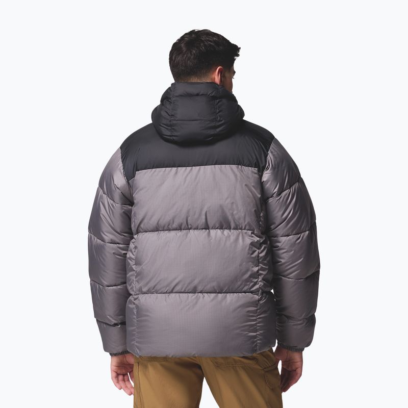Мъжко ватирано яке Columbia Puffect II Hooded city grey/black 3