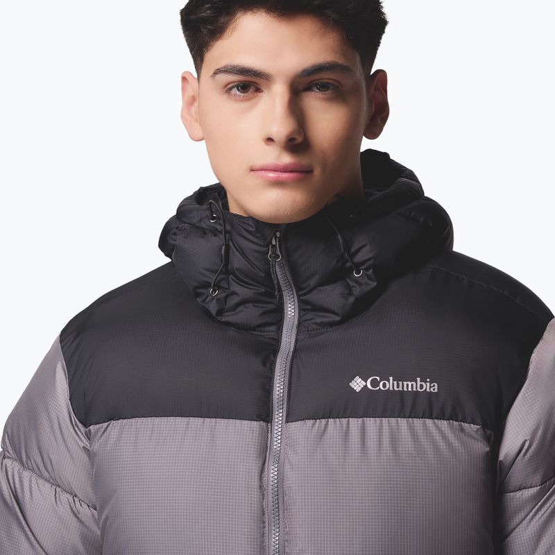 Мъжко ватирано яке Columbia Puffect II Hooded city grey/black 8