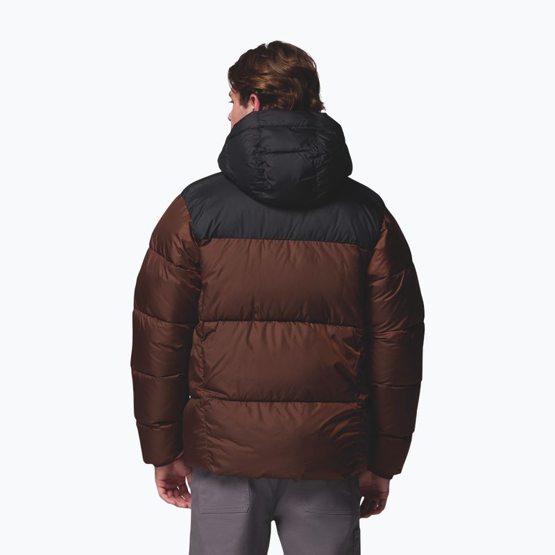 Мъжко ватирано яке Columbia Puffect II Hooded tobacco/black 3
