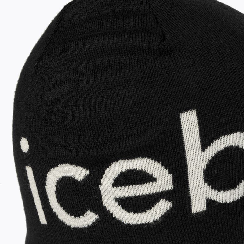 Icebreaker Merino зимна шапка black/ecru hthr 4