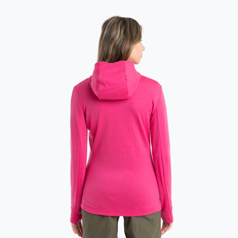 Icebreaker дамско яке за трекинг Quantum III Zip Hood tempo/electron pink/cb 2