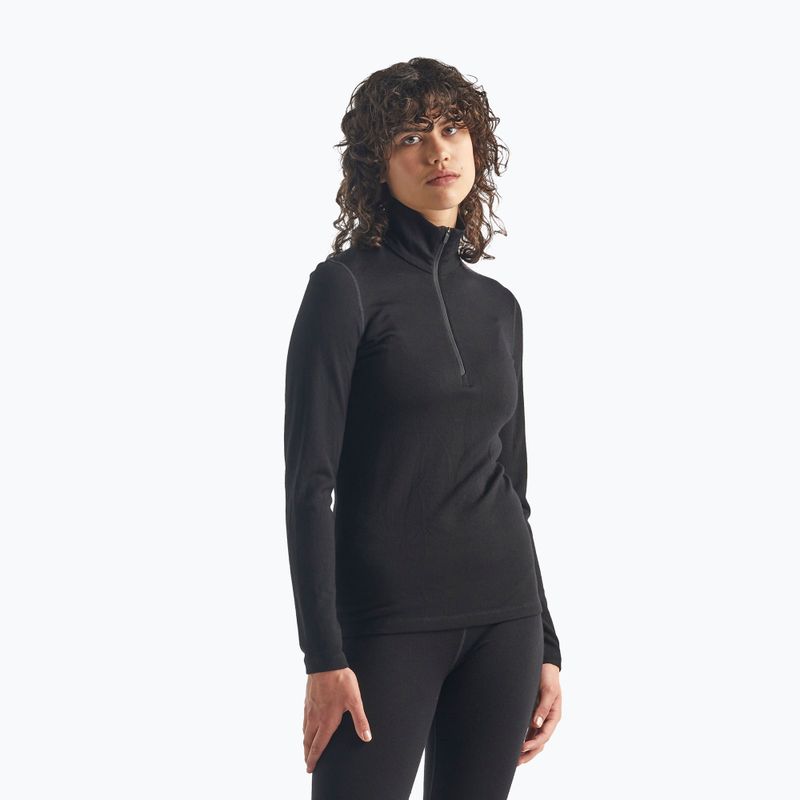 Дамска термоактивна блуза icebreaker 260 Tech LS Half Zip черна
