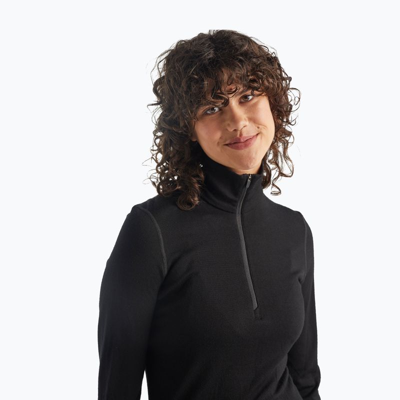 Дамска термоактивна блуза icebreaker 260 Tech LS Half Zip черна 4