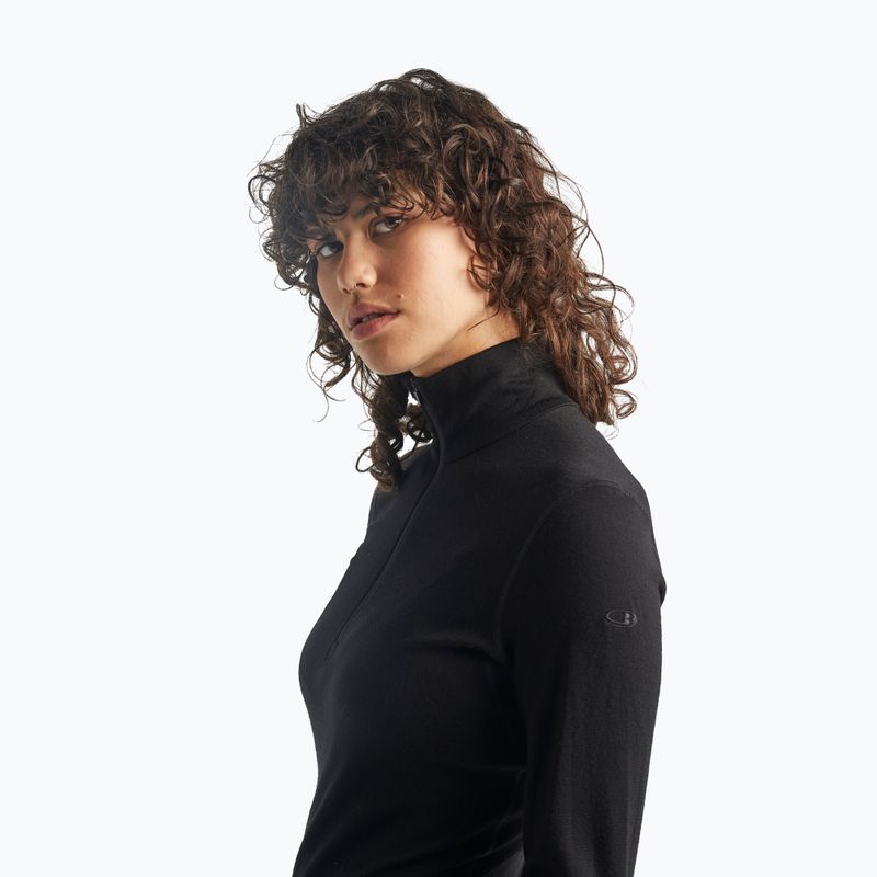 Дамска термоактивна блуза icebreaker 260 Tech LS Half Zip черна 5