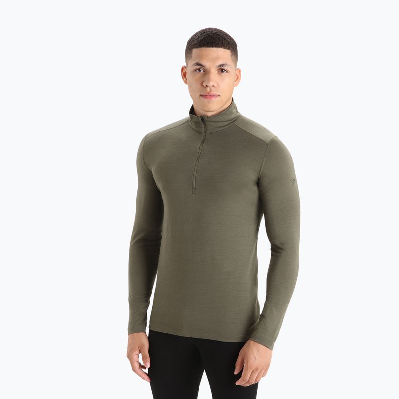 Мъжка термоактивна блуза icebreaker Merino 200 Oasis Half Zip loden