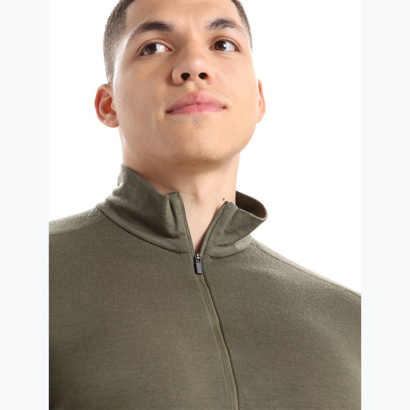 Мъжка термоактивна блуза icebreaker Merino 200 Oasis Half Zip loden 4