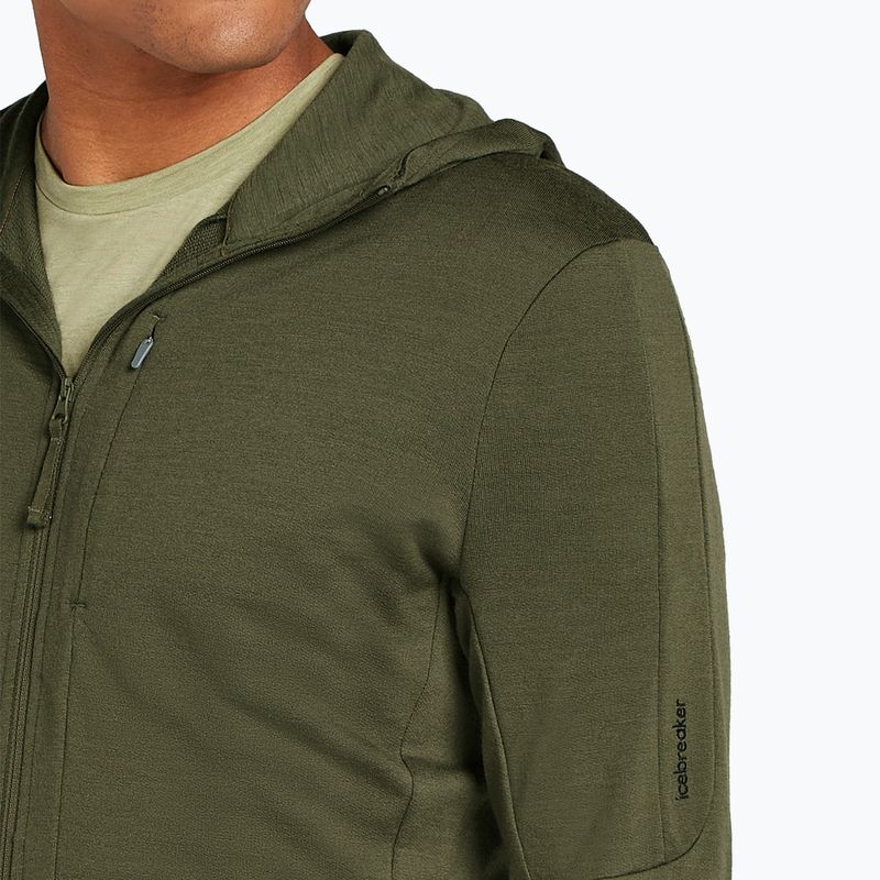 Мъжка качулка Icebreaker Merino 260 Quantum IV Zip Hoodie loden 6
