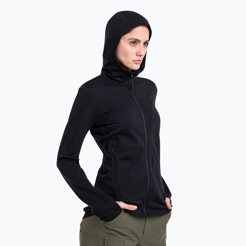 Icebreaker дамско яке за трекинг Merino 260 Quantum IV Zip Hoodie black 5