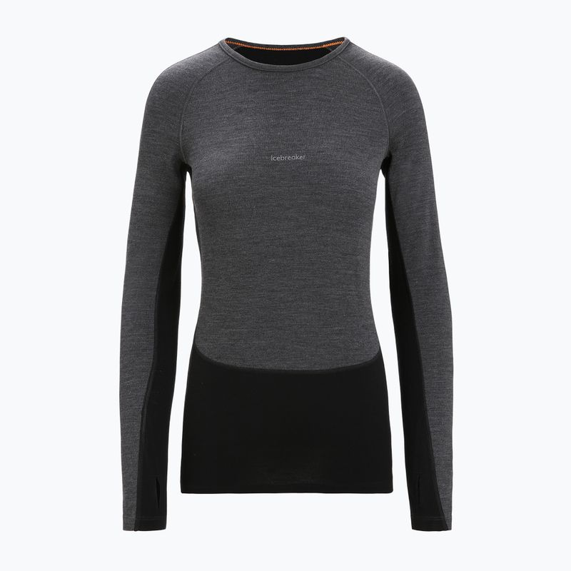 Дамска термоактивна блуза icebreaker ZoneKnit 260 jet hthr/black/metro hthr/cb 8