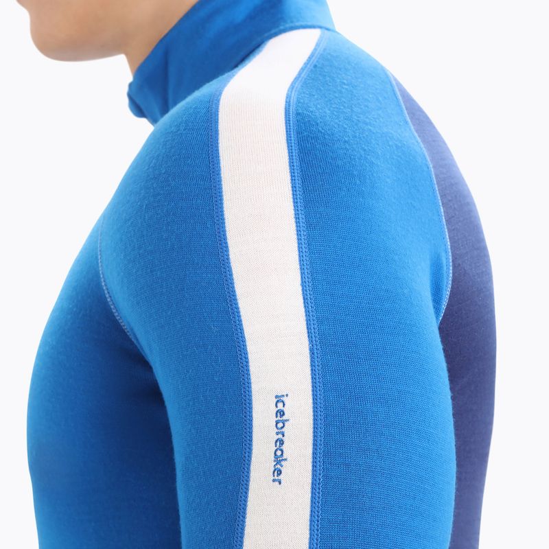 Мъжка термоактивна блуза icebreaker ZoneKnit 260 Half Zip lazurite/royal navy/snow/cb 6