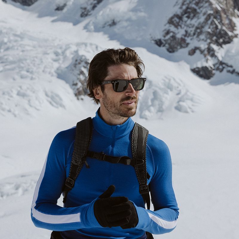 Мъжка термоактивна блуза icebreaker ZoneKnit 260 Half Zip lazurite/royal navy/snow/cb 11